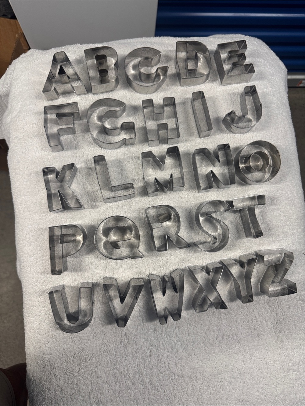 Stainless Steel Alphabet Cookie Cutters - Complete A-Z Set